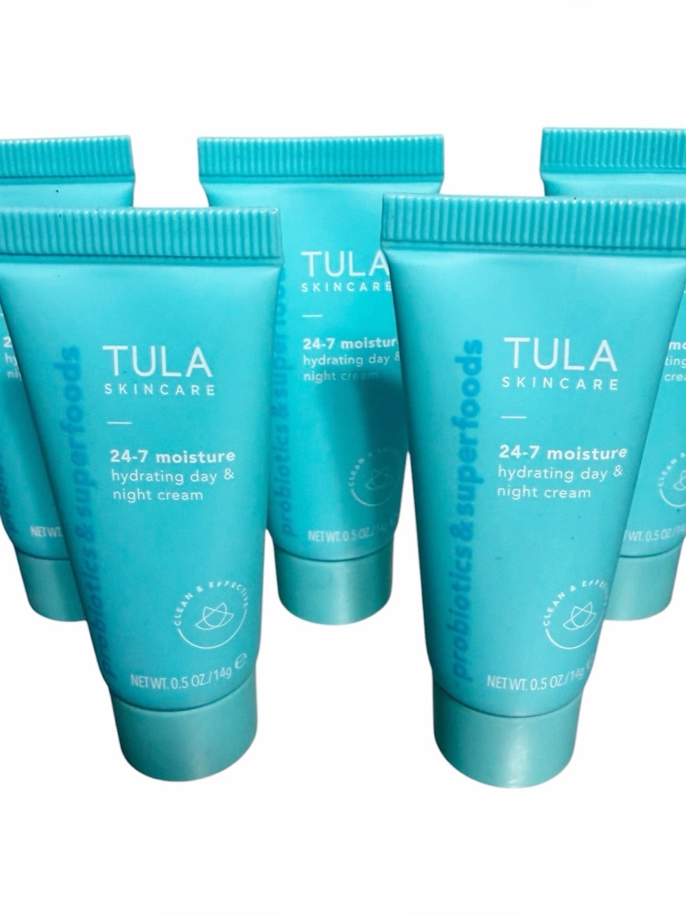 {Set of 5} TULA Skincare 24/7 Hydrating Day & Night Cream Travel Sz 2.5 oz Total